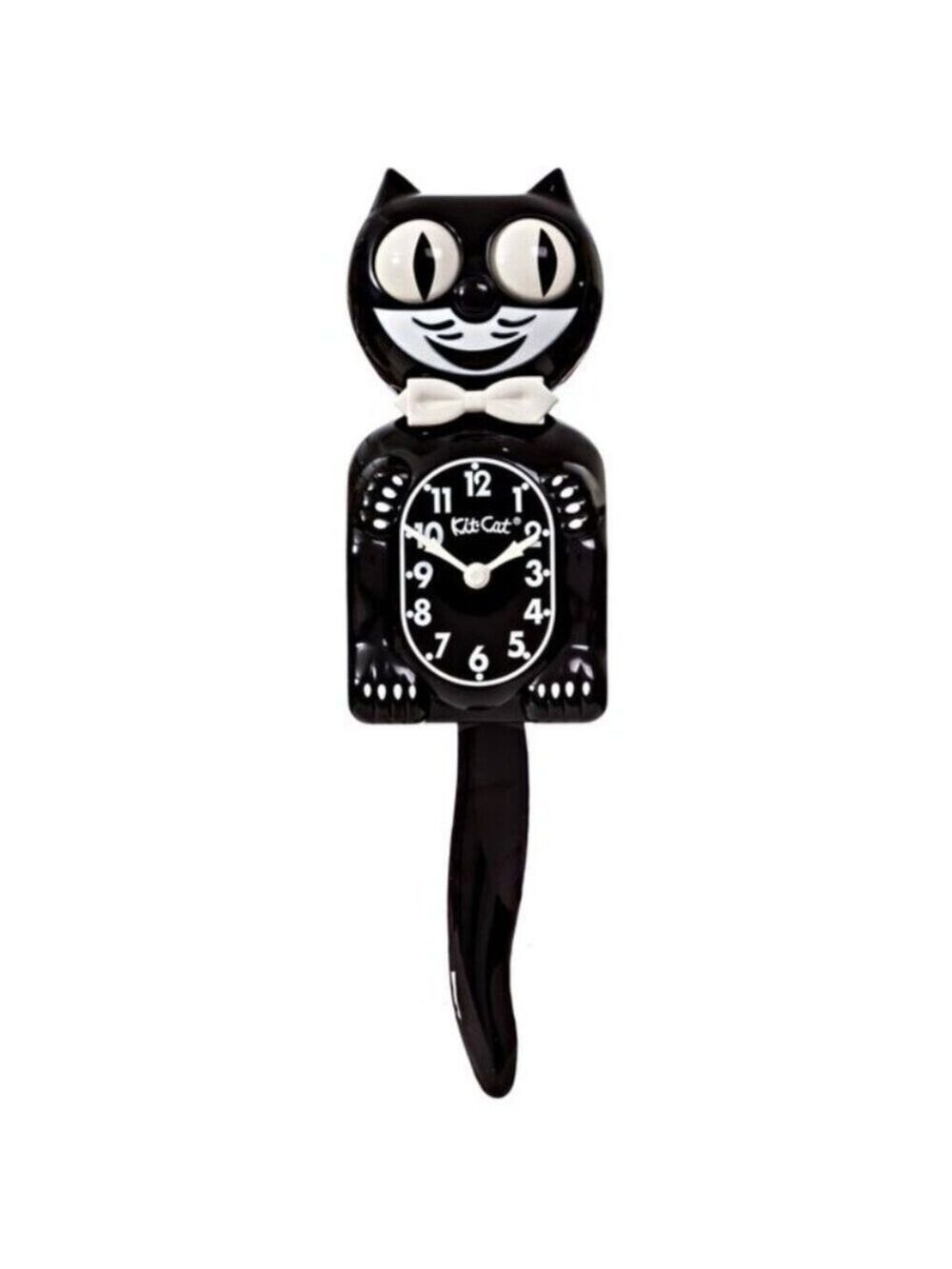 Original Full Sized Black Kit Kat Cat Klock Clock